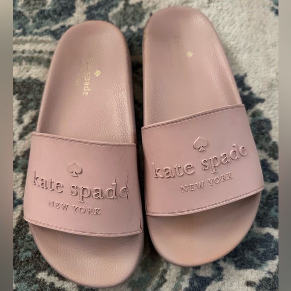 Kate Spade New York Sunny Logo Slide Sandal Pink Women’s Size 6B - Picture 2 of 9